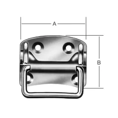 Vormann Ládafogantyú 13281 100X80 mm horg. 10 db