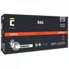 Rail PVC Púderezett Egyszerhasználatos Kesztyű 9