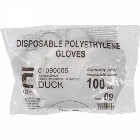 Duck Kesztyű Pe 100 db L - 9