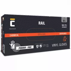 Rail Non PVC Púderezett Egyszerhasználatos Kesztyű 10