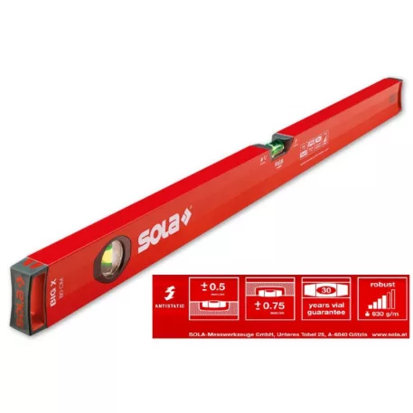 Vízmérték Alumínium Sola Bigx 60 X-Profil 60 cm