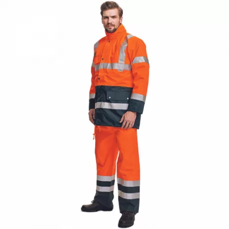 Bi Road Kabát Hv Narancs/Sötétkék XXXL
