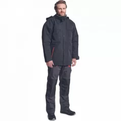 Emerton Téli Kabát Fekete/Narancs XXXL