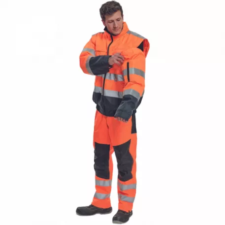 CLOVELLY pilóta dzseki HV narancs/navy S