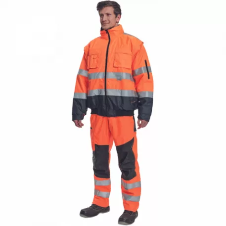 Clovelly Pilóta Dzseki Hv Narancs/Navy S