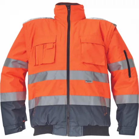Clovelly Pilóta Dzseki Hv Narancs/Navy M