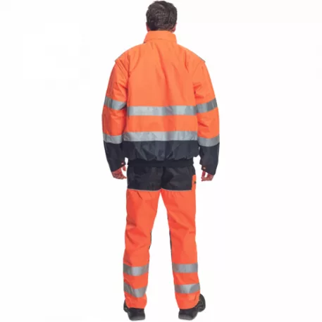 Clovelly Pilóta Dzseki Hv Narancs/Navy M