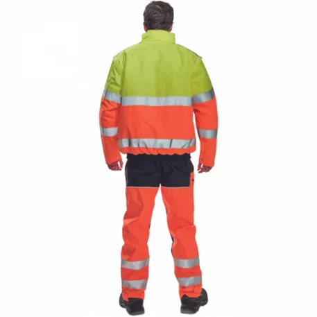 Clovelly Pilóta Dzseki Hv Narancs/Navy XXXL