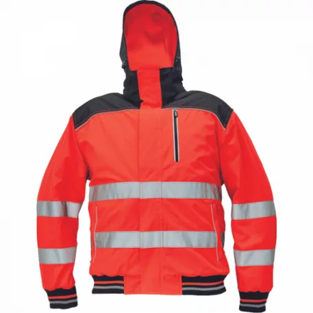 Knoxfield Hi-Vis Pilóta Dzseki Piros XL