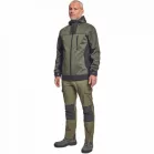 Huyer Softshell Kabát Olajzöld S