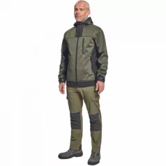 Huyer Softshell Kabát Olajzöld XL