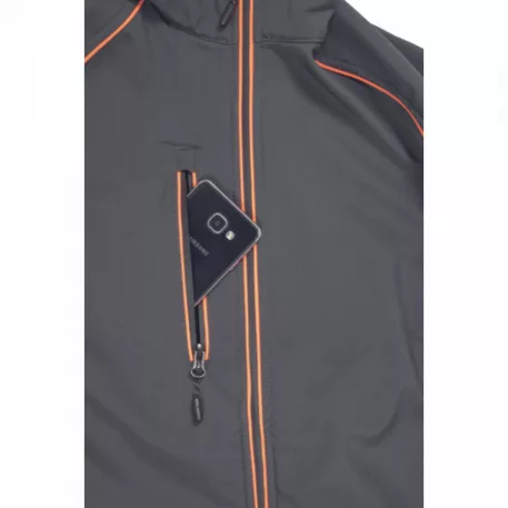 EMERTON PLUS softshell dzseki (antracit/narancs XXL)