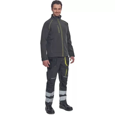 SHELDON softshell dzseki (antracit/sárga XL)