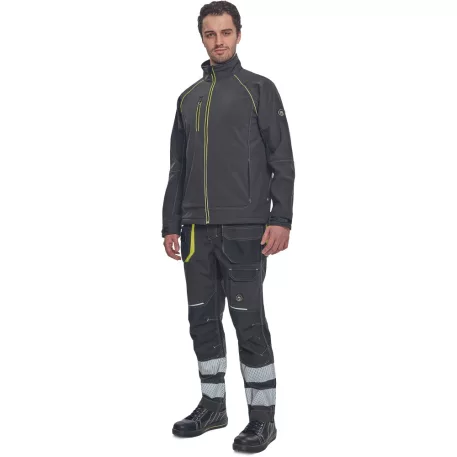SHELDON softshell dzseki (antracit/sárga 4XL)
