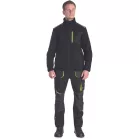 EMERTON STR polár kardigán (fekete/sárga 4XL)