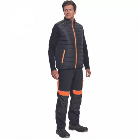 MAX VIVO LIGHT mellény (fekete/narancs 4XL)