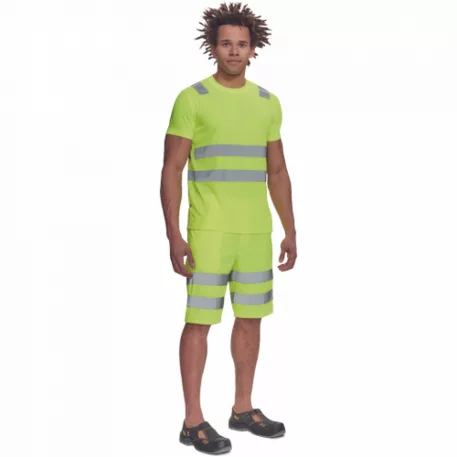 Teruel Hi-Vis Rövid Ujjú Póló Sárga L
