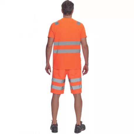 Teruel Hi-Vis Rövid Ujjú Póló Narancssárga XS