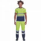Monzon Hi-Vis Rövid Ujjú Póló Sárga/Navy XXL