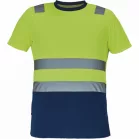 Monzon Hi-Vis Rövid Ujjú Póló Sárga/Navy 5XL