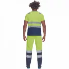 Monzon Hi-Vis Rövid Ujjú Póló Sárga/Navy 5XL