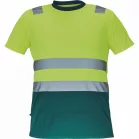 Monzon Hi-Vis Rövid Ujjú Póló Sárga/Zöld XL