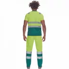 Monzon Hi-Vis Rövid Ujjú Póló Sárga/Zöld 3XL