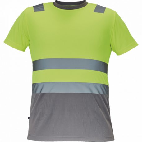 Monzon Hi-Vis Rövid Ujjú Póló Sárga/Szürke 5XL