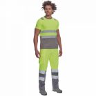 Monzon Hi-Vis Rövid Ujjú Póló Sárga/Szürke 5XL