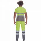 Monzon Hi-Vis Rövid Ujjú Póló Sárga/Szürke 5XL