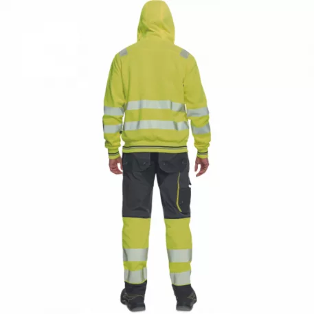 SHELDON HV kapucnis kardigán (sárga 3XL)
