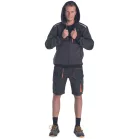  EMERTON STR kapucnis kardigán (szürke/narancssárga L)