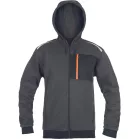  EMERTON STR kapucnis kardigán (szürke/narancssárga 4XL)