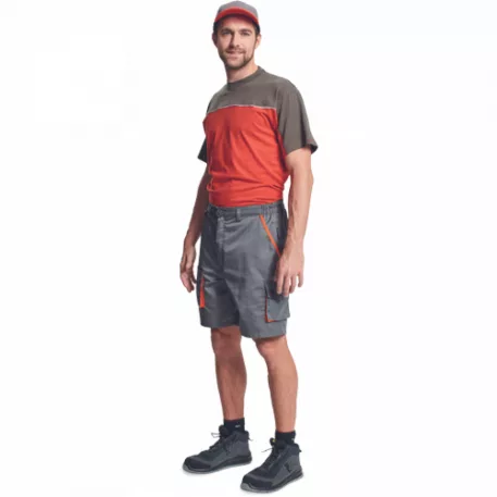 DESMAN rövidnadrá szürke/narancssárg 52