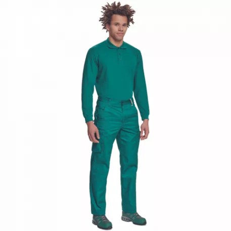 SANGU póló hosszú ujjú (sötétzöld XS)