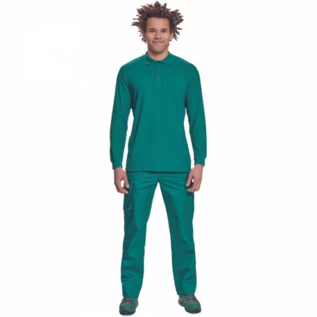 SANGU póló hosszú ujjú (sötétzöld XL)