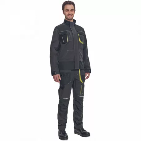 SHELDON munkakabát (antracit/sárga 42)