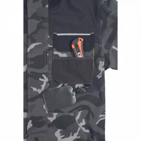 SHELDON CAMOU munkakabát (szürke álcázás 44)