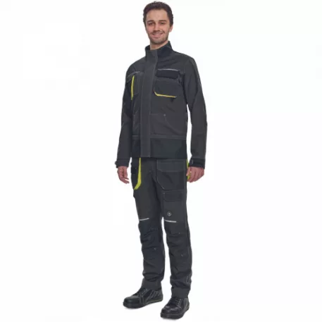 SHELDON nadrág (antracit/sárga 48)