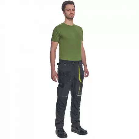 SHELDON nadrág (antracit/sárga 64)