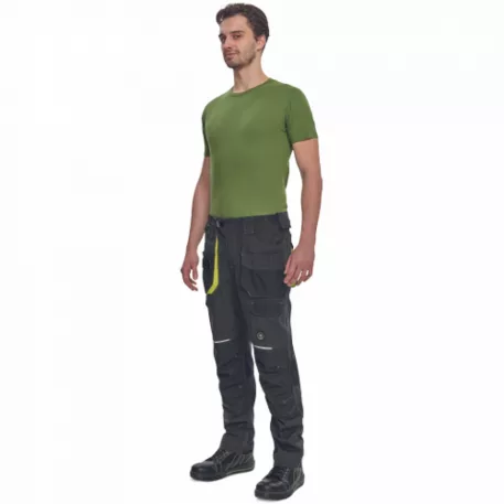 SHELDON nadrág (antracit/sárga 64)