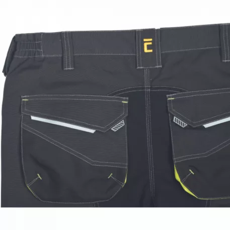 SHELDON rövidnadrág (antracit/sárga 58)