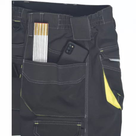 SHELDON rövidnadrág (antracit/sárga 58)