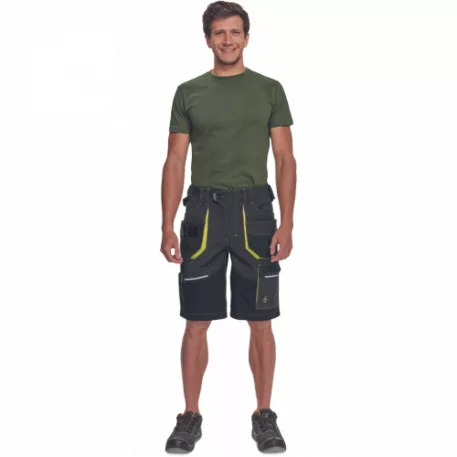 SHELDON rövidnadrág (antracit/sárga 64)