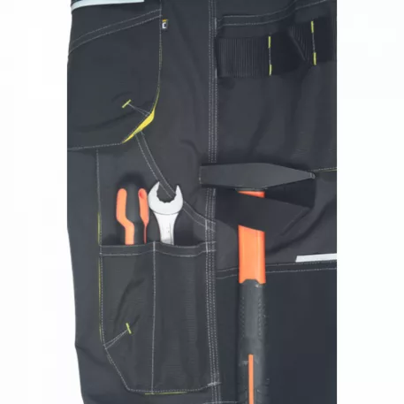 SHELDON rövidnadrág (antracit/sárga 68)