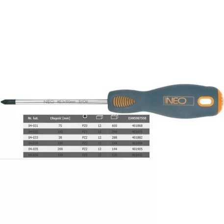 Csavarhúzó Neo 04-033 PZ2x38 mm Marokcsavarhúzó
