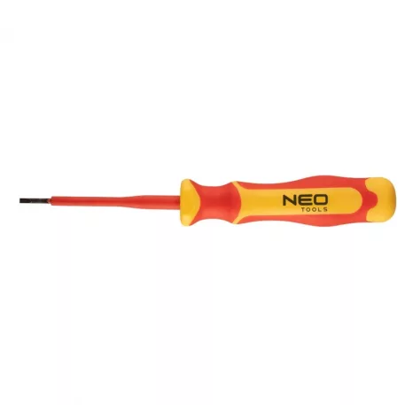 Csavarhúzó Neo 04-131, 0.6x3x100 mm, S2 Acél, Lapos, 1000V, Szigetelt
