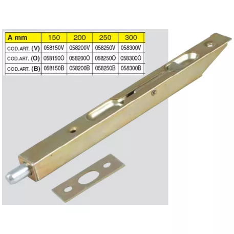 Ajtótolózár Ibfm 300 mm Rezezett/ 12 db