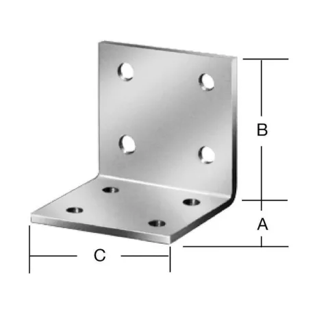Vormann Derékszögű Lemez 70903 40x40x20 mm 100 db