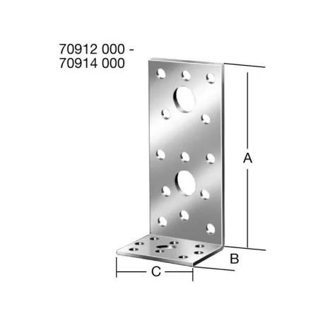 Vormann Derékszögű Lemez 70912 60x40x60 mm/20 db